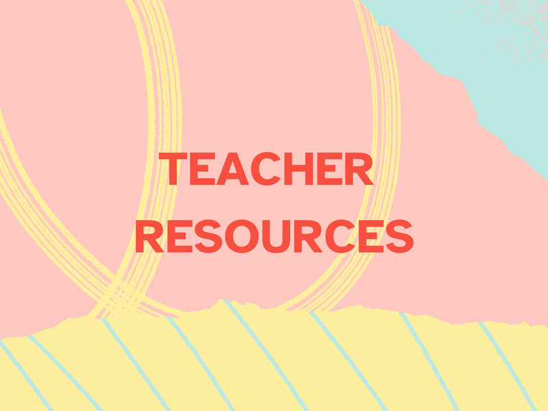 Teacher resources heading. Click for the evaluation reports page.