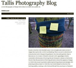 Taliis Photogrpahy blog screengrab