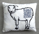 Rachel Rose embroidered cushion 